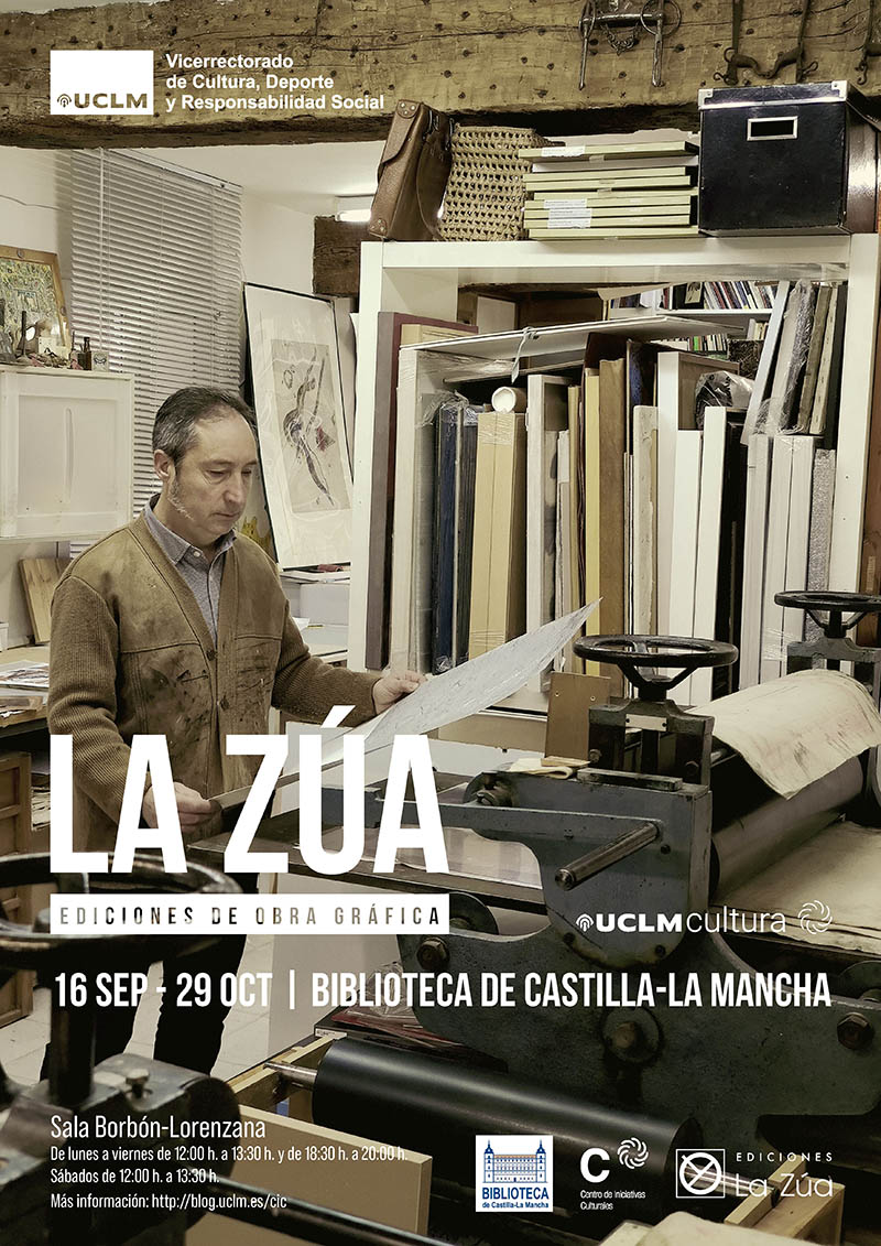 Cartel exposición La Zúa Ediciones de Obra Gráfica