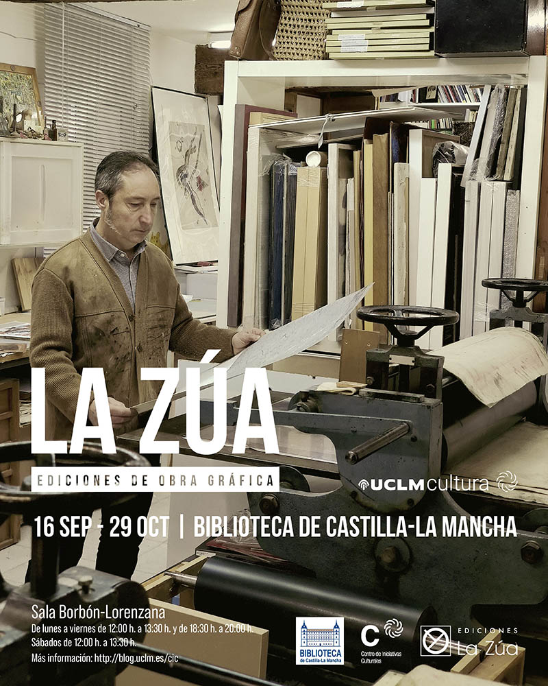 Cartel de la exposición de La Zúa de Obra Gráfica